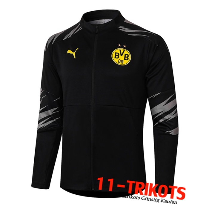 Neuestes Dortmund BVB Trainingsjacke Schwarz 2020/2021 | 11-Trikots