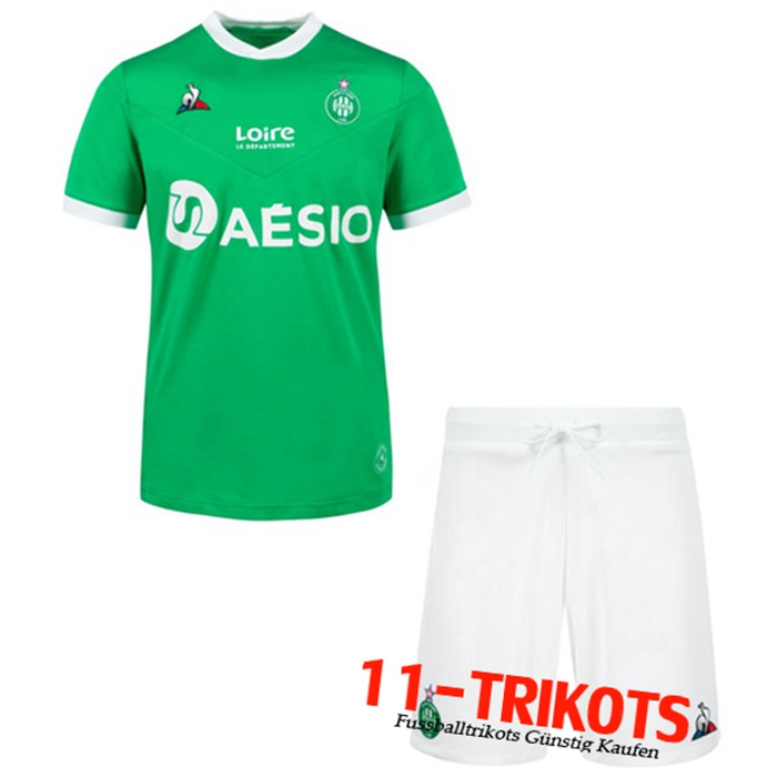 Neuestes AS St Etienne Kinder Heimtrikot 2020/2021 | 11-Trikots