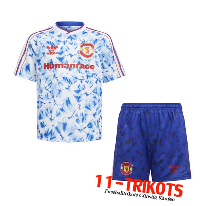 Neuestes Manchester United Human Race x Pharrell Kinder Trikot 2021 | 11-Trikots