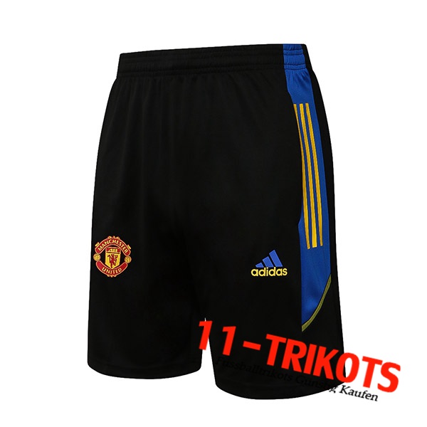 Manchester United Fussball Shorts Blau/Schwarz 2021/2022