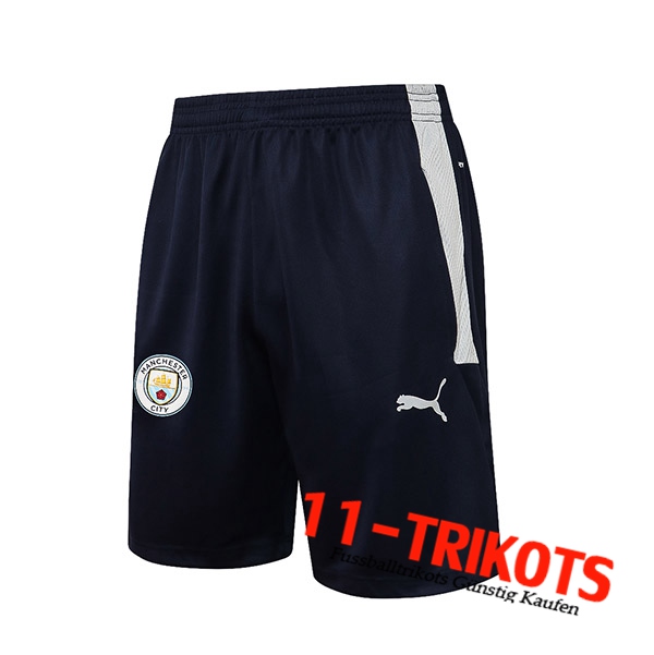 Manchester City Fussball Shorts Dunkelblau/Grau 2021/2022