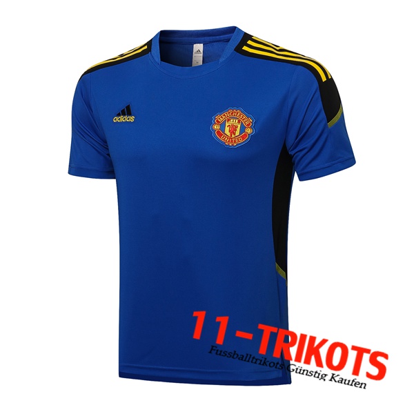 Manchester United Poloshirt Blau/Schwarz 2021/2022