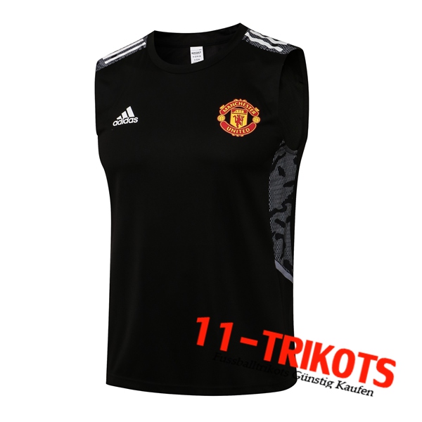 Manchester United Trainings-Tanktop Schwarz 2021/2022