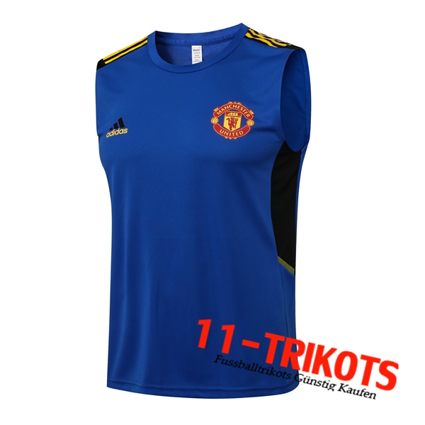 Manchester United Trainings-Tanktop Blau 2021/2022