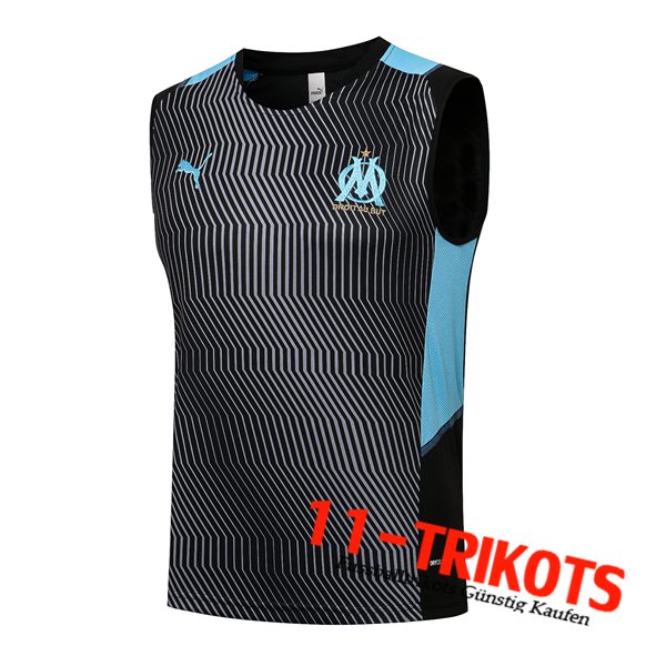 Marseille OM Trainings-Tanktop Blau/Schwarz 2021/2022