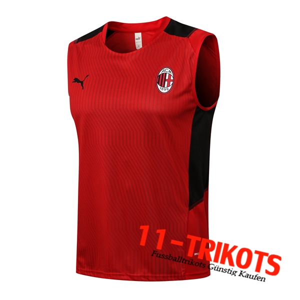 AC Milan Trainings-Tanktop Rot/Schwarz 2021/2022