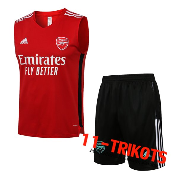 FC Arsenal Trainings-Tanktop + Shorts Rot 2021/2022