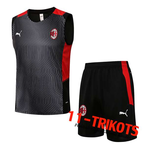 AC Milan Trainings-Tanktop + Shorts Rot/Weiß 2021/2022