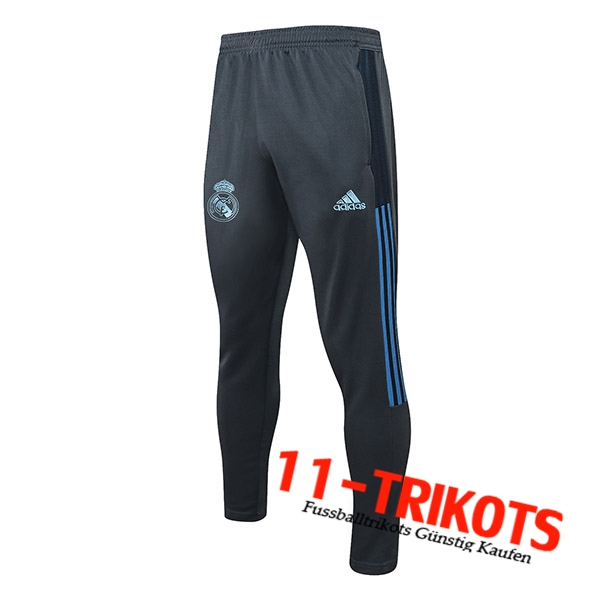 Real Madrid Trainingshose Dunkelgrau/Blau 2021/2022