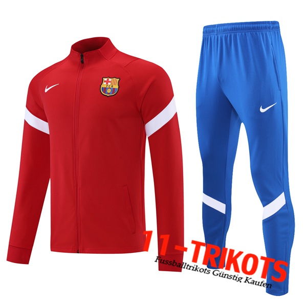 FC Barcelona Trainingsanzug (Jacke) Rot/Weiß 2021/2022