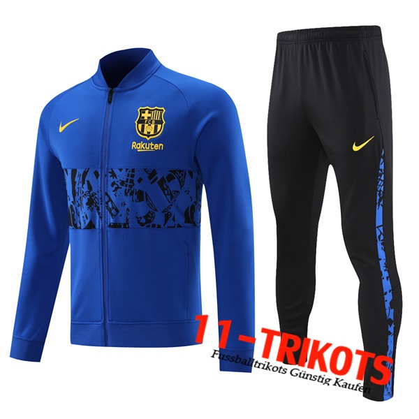 FC Barcelona Trainingsanzug (Jacke) Blau 2021/2022