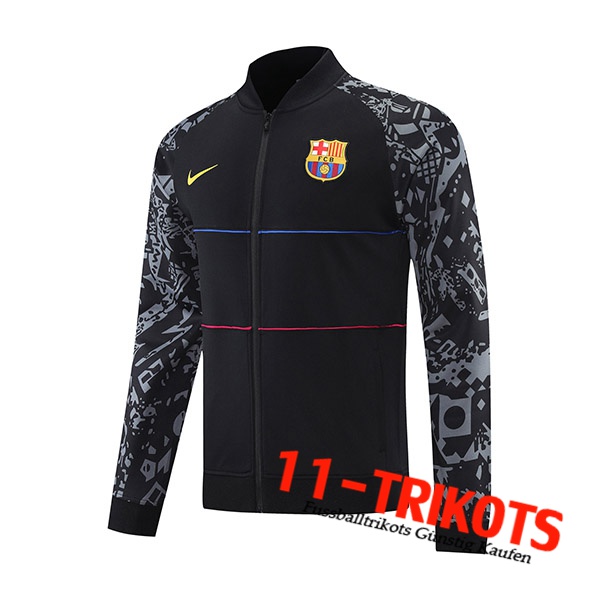 FC Barcelona Trainingsjacke Schwarz/Grau 2021/2022