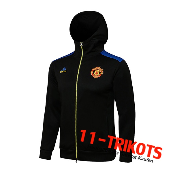 Manchester City Trainingsjacke Mit Kapuze Schwarz/Blau 2021/2022