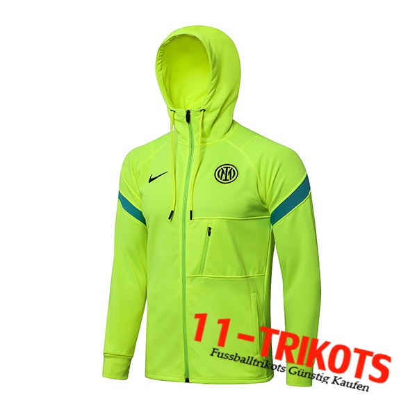 Inter Milan Trainingsjacke Mit Kapuze Grun 2021/2022