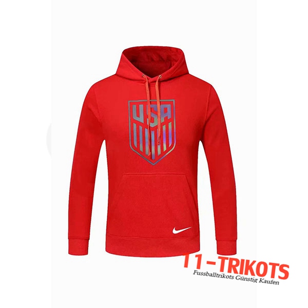 Sudadera Con Capucha Estados Unidos Roja 2020/2021