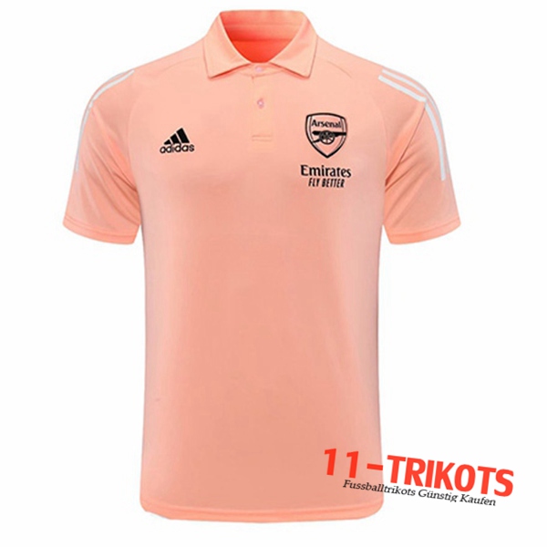 Neuestes Fussball Arsenal Poloshirt Rose 2020/2021