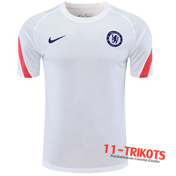 Neuestes FC Chelsea Trainingstrikot Weiß 2020/2021 | 11-Trikots