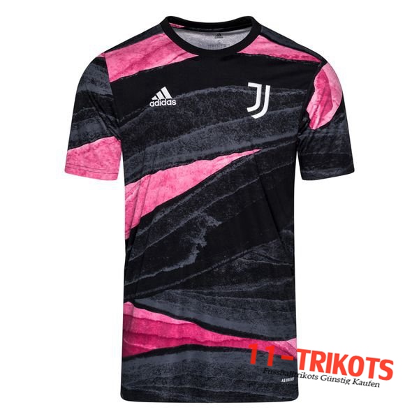 Neuestes Juventus Trainingstrikot Schwarz/Rose 2020/2021 | 11-Trikots