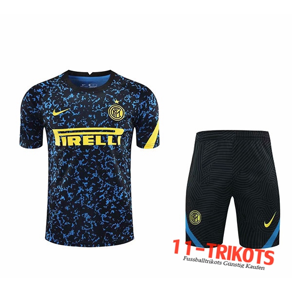 Neuestes Inter Milan Trainingstrikot + Shorts Blau/Schwarz 2020/2021 | 11-Trikots