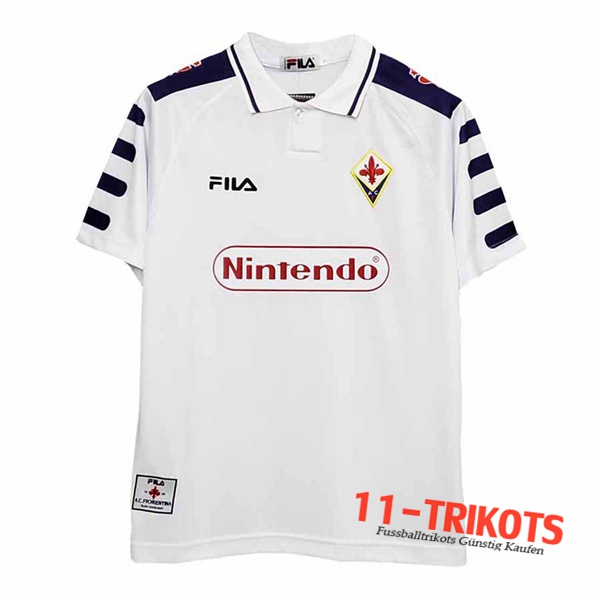 Neuestes Fussball ACF Fiorentina Retro Auswärtstrikot Heimtrikot 1998