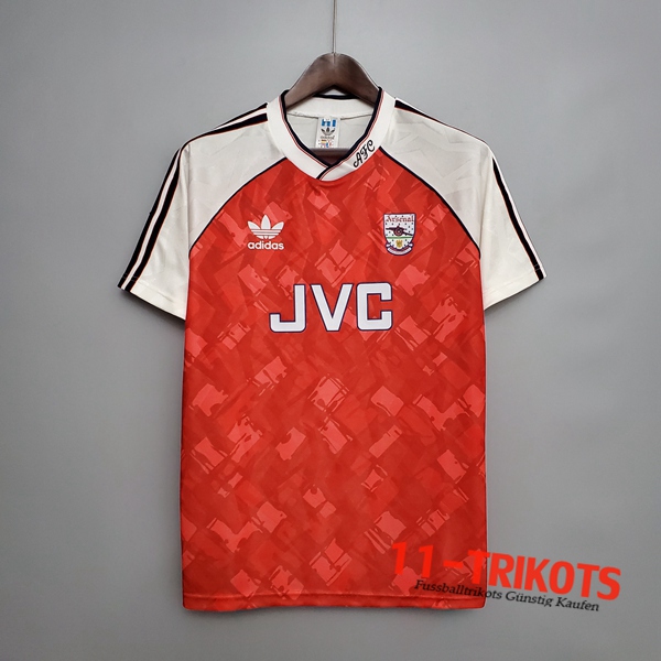 Neuestes Fussball Arsenal Retro Heimtrikot 1990/1992