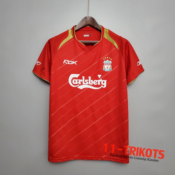 Neuestes Fussball FC Liverpool Retro Heimtrikot 2005/2006