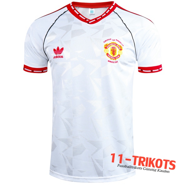 Neuestes Fussball Manchester United Retro Auswärtstrikot 1991