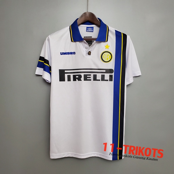 Neuestes Fussball Inter Milan Retro Auswärtstrikot 1997/1998