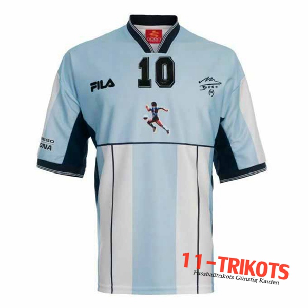 Neuestes Fussball Argentinien Retro 10 Maradona 2001