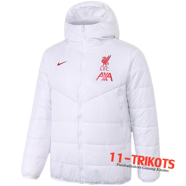 Chaqueta De Plumas FC Liverpool Blanco 2020 2021