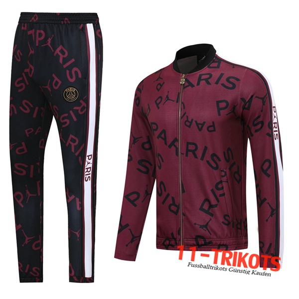 PSG Jordan Trainingsanzug (Jacke) Marron 2020 2021 | 11-trikots