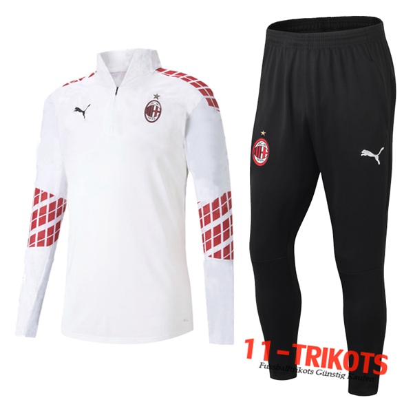 Milan AC Trainingsanzug (Jacke) Weiß 2020 2021 | 11-trikots