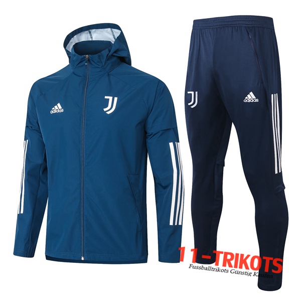 Juventus Trainingsanzug Windjacke Blau 2020 2021 | 11-trikots