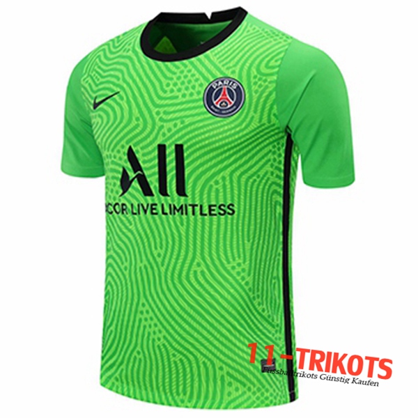 Neues Fussball PSG Torwart Grün 2020 2021 | 11-trikots