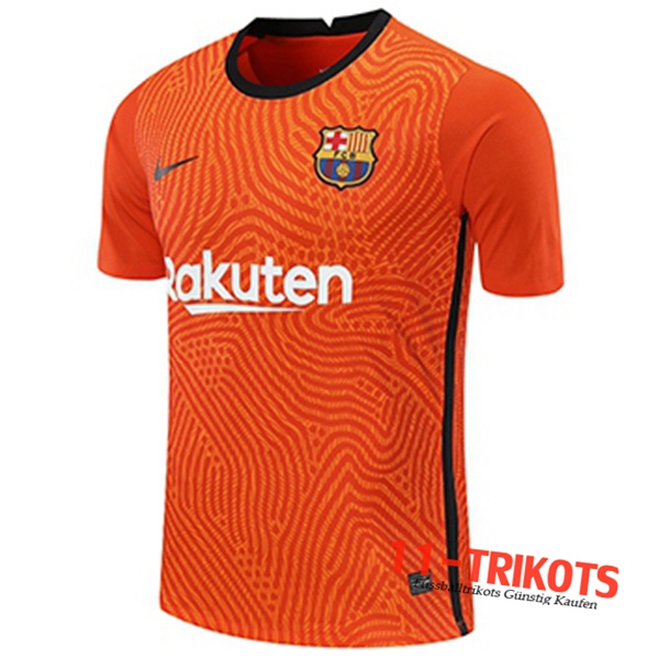 Neues Fussball FC Barcelona Torwart Orange 2020 2021 | 11-trikots