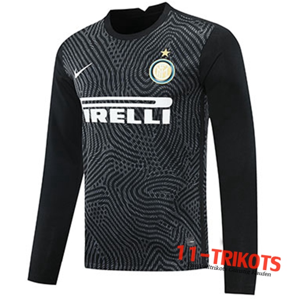 Neues Fussball Inter Milan Torwart Schwarz Langarm 2020 2021 | 11-trikots