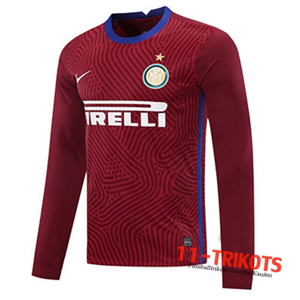 Neues Fussball Inter Milan Torwart Rot Langarm 2020 2021 | 11-trikots