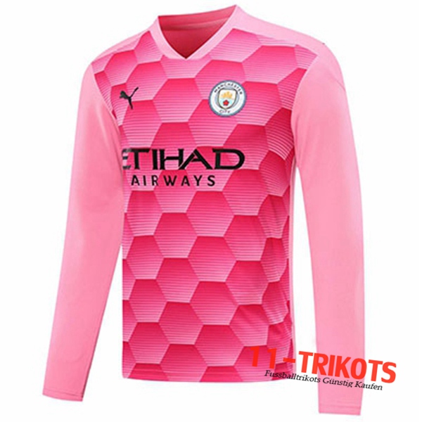 Neues Fussball Manchester City Torwart Rot Langarm 2020 2021 | 11-trikots