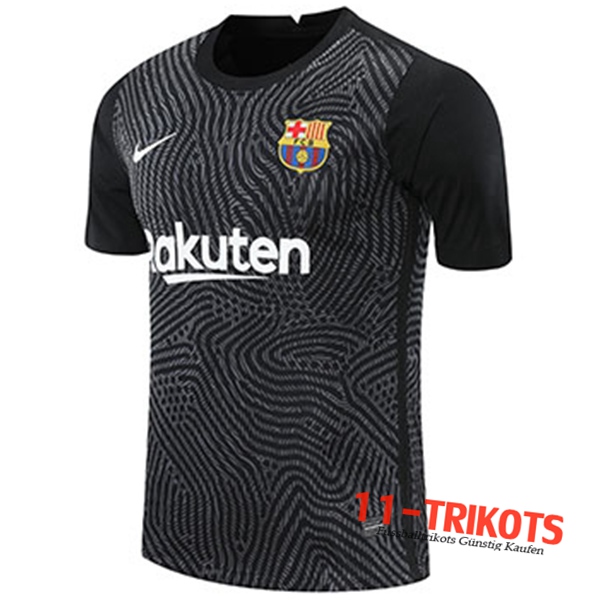 Neues Fussball FC Barcelona Torwart Schwarz 2020 2021 | 11-trikots