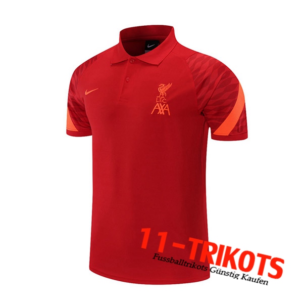 FC Liverpool Poloshirt Orange/Rot 2021/2022