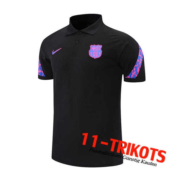 FC Barcelona Poloshirt Schwarz/Lila 2021/2022