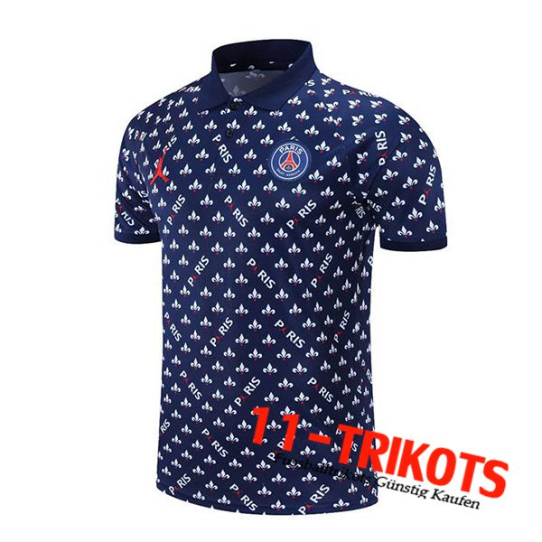 Jordan PSG Poloshirt Dunkblau/Blanc 2021/2022