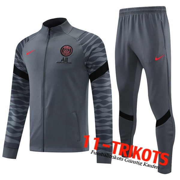 Jordan PSG Trainingsanzug (Jacke) Grau 2021/2022