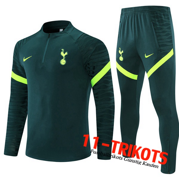 Tottenham Hotspur Trainingsanzug Kinder Dunkelgrun 2021/2022