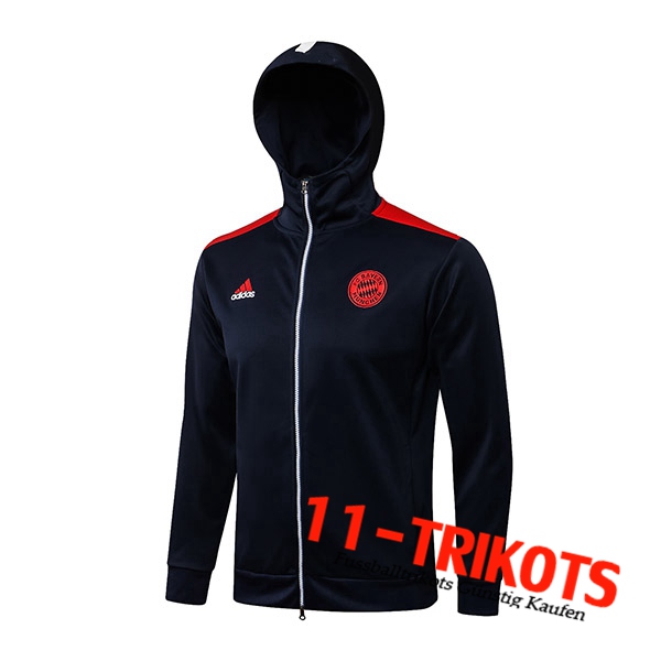 Bayern Munchen Trainingsjacke Mit Kapuze Schwarz/Rot 2021/2022