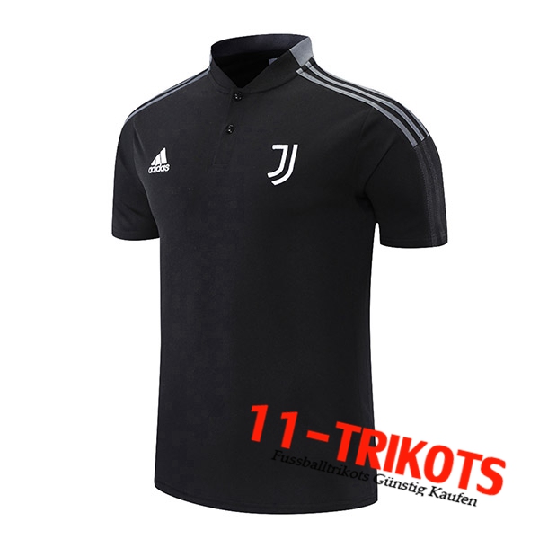 Juventus Poloshirt Schwarz/Grau 2021/2022