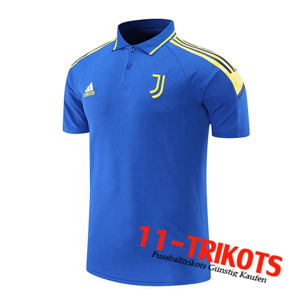 Juventus Poloshirt Blau/Gelb 2021/2022