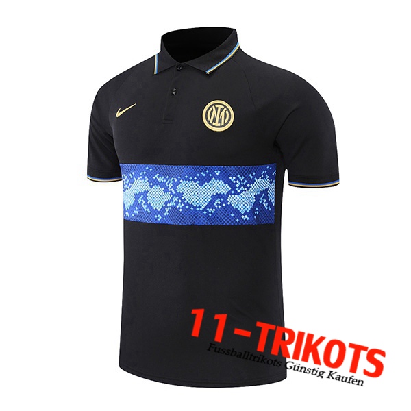 Inter Milan Poloshirt Schwarz/Blau 2021/2022