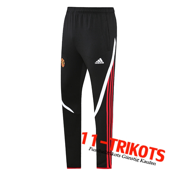 Manchester United Trainingshose Rot/Schwarz 2021/2022