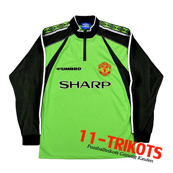 Manchester United Retro Auswärtstrikot Lange Armel 1998/1999